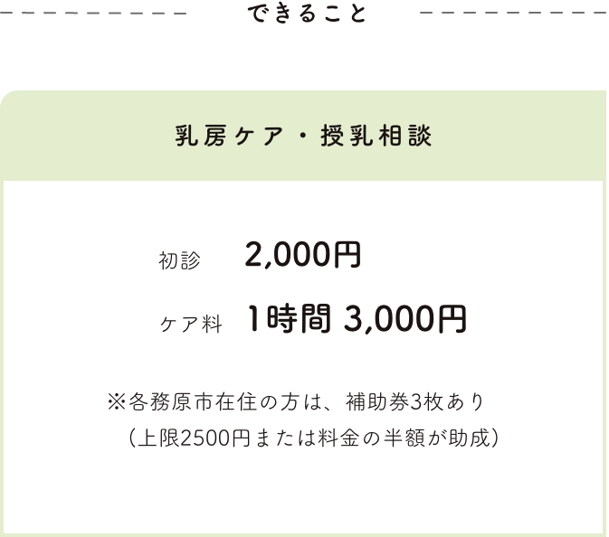 できること料金表